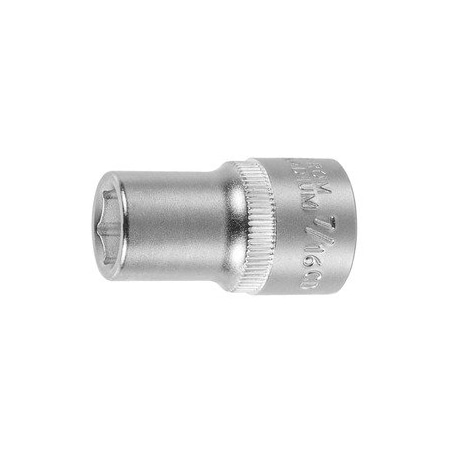 Holex 1/2 inch Drive Socket, 6 pt, 7/16 inch 642222 7/16